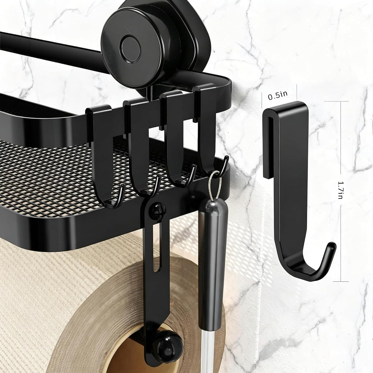 Taozun Paper Towel Holder Wall Mount Suction Cup Easy Install
