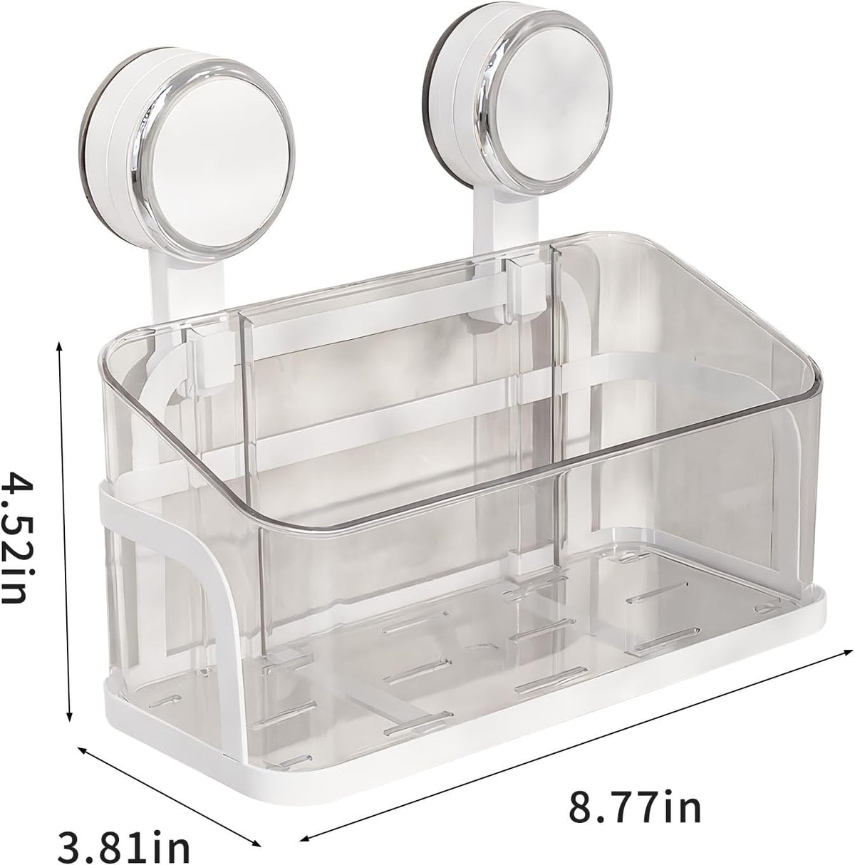 Shower Caddy Suction Cup, Bathroom Organizer Shelf