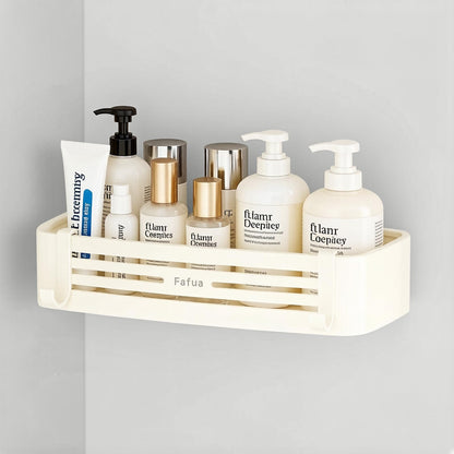 Shower Caddy Suction Cup, No-Drilling Hanging Shower Shelves with Hooks, Waterproof & Rustproof Removable Shower Organizer for Bathroom Storage