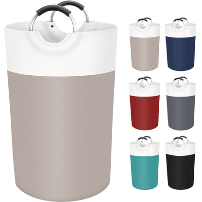 BlissTotes 90L Laundry Basket, Freestanding Collapsible Hamper, Black