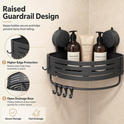 bathroom corner shower caddy suction cup,bathroom shelf with towel bar,aluminum