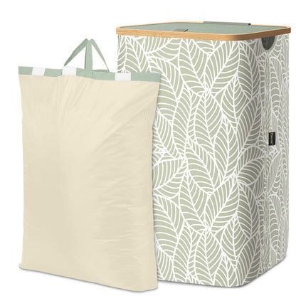 BALEINE 100L Laundry Hamper with Lid, Large Laundry Basket Bin