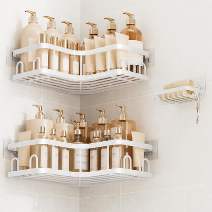 Veken Large Capacity Corner Shower Caddy 6-Pack, Advanced Rustproof Design