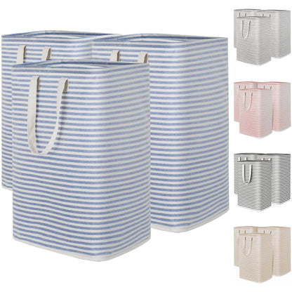 Lifewit 80L Large Laundry Baskets, Laundry Hampers Bags, 2 Pack, Grey