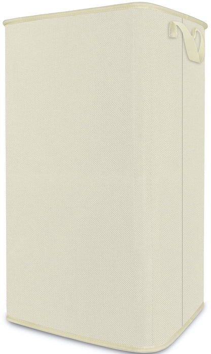 SNIGJAT Large Laundry Basket, 80 L Collapsible Tall Hamper with Handle Grey
