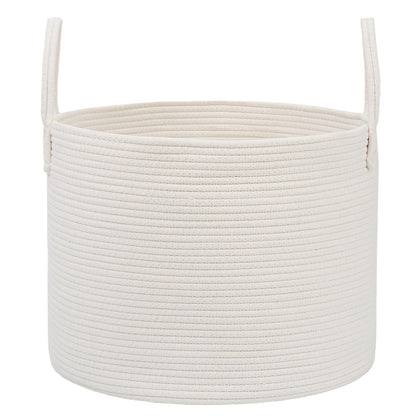 JMvicyroam 65L Extra Large Machine Washable Cotton Rope Blanket Basket