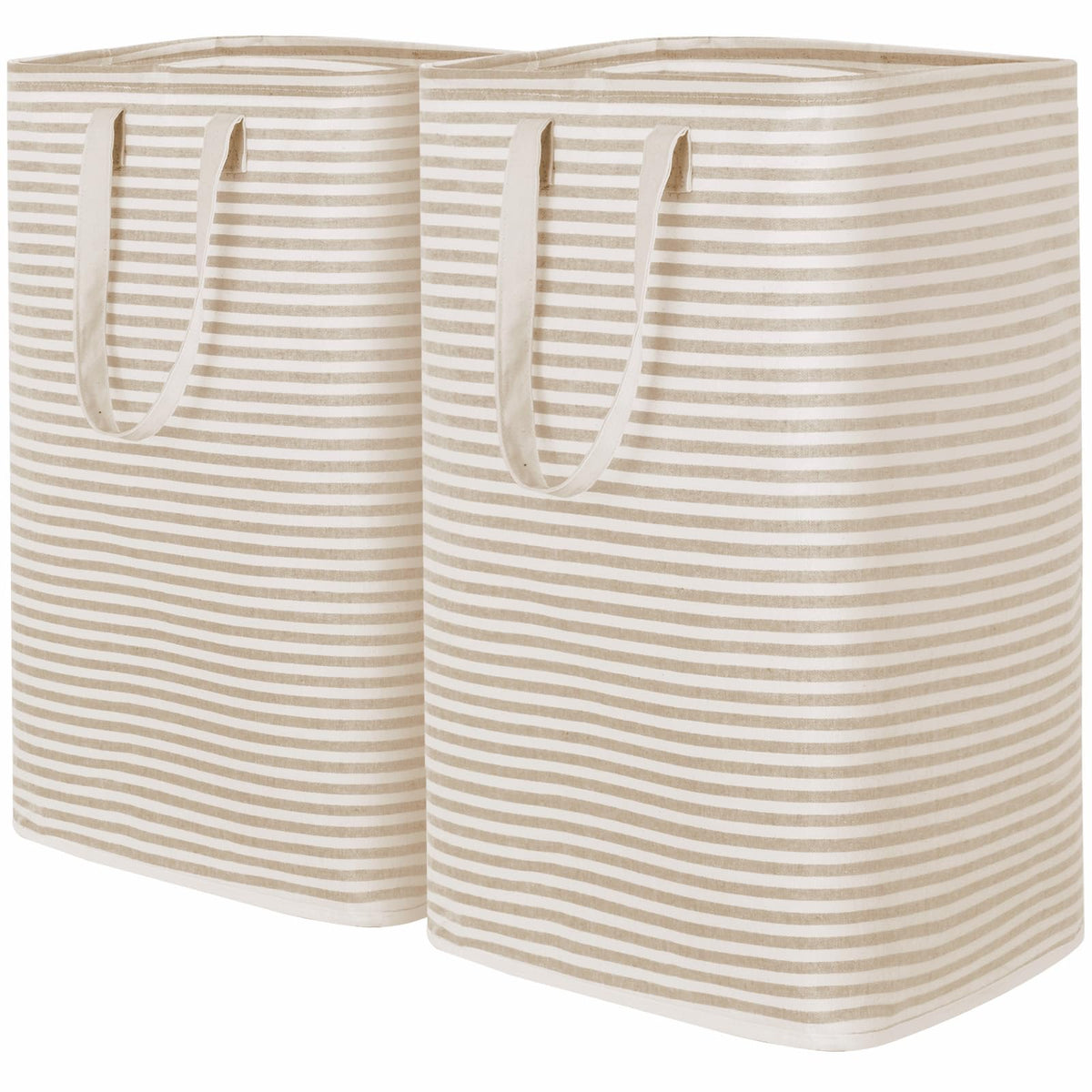 Lifewit 80L Large Laundry Baskets, Laundry Hampers Bags, 2 Pack, Grey