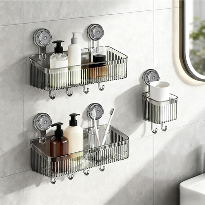 3 Pack Suction Cup Shower Caddy Not Suitable for Wet Wall
