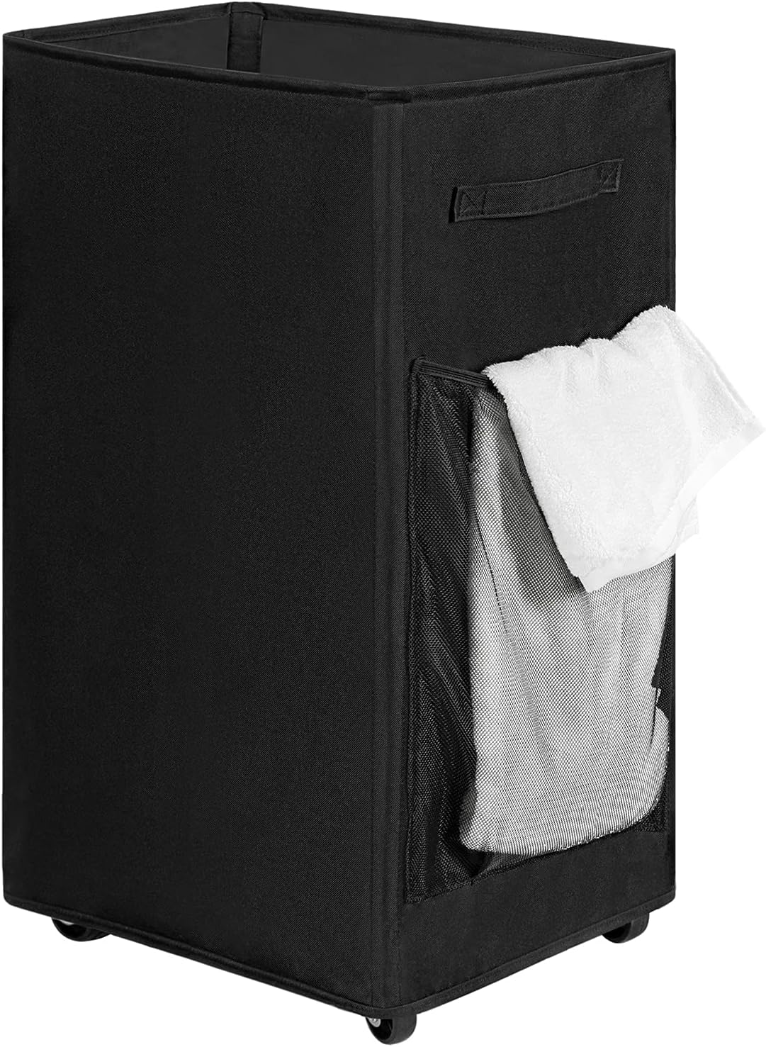 Chrislley Rolling Laundry Basket, 90L Foldable Laundry Hamper with Wheels