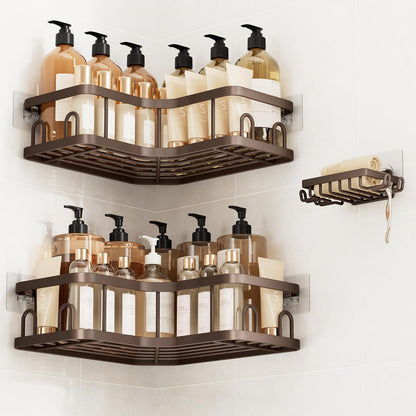 Veken Large Capacity Corner Shower Caddy 6-Pack, Advanced Rustproof Design