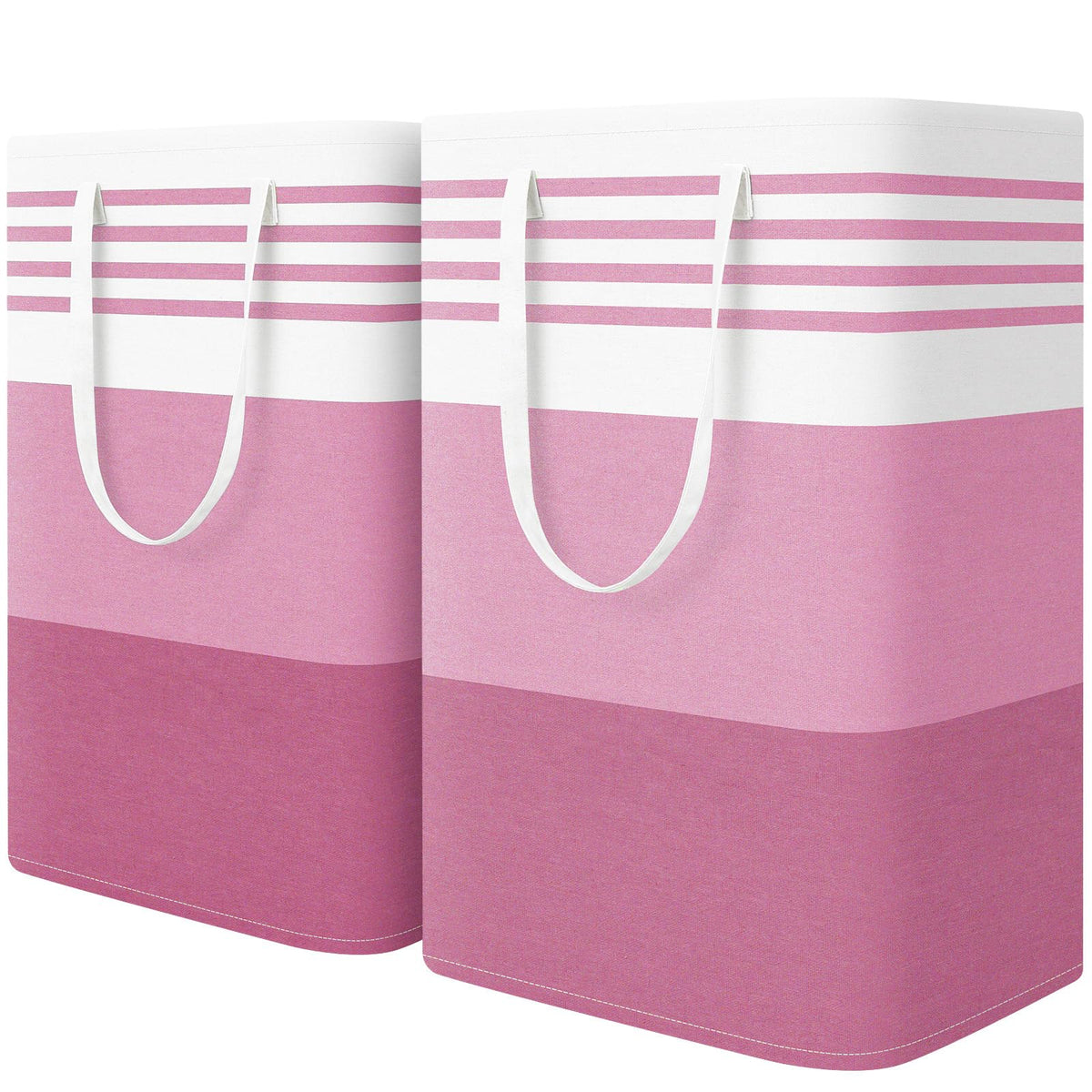 WOWBOX 2 Pack Laundry Baskets, Collapsible Dirty Clothes Laundry Hampers