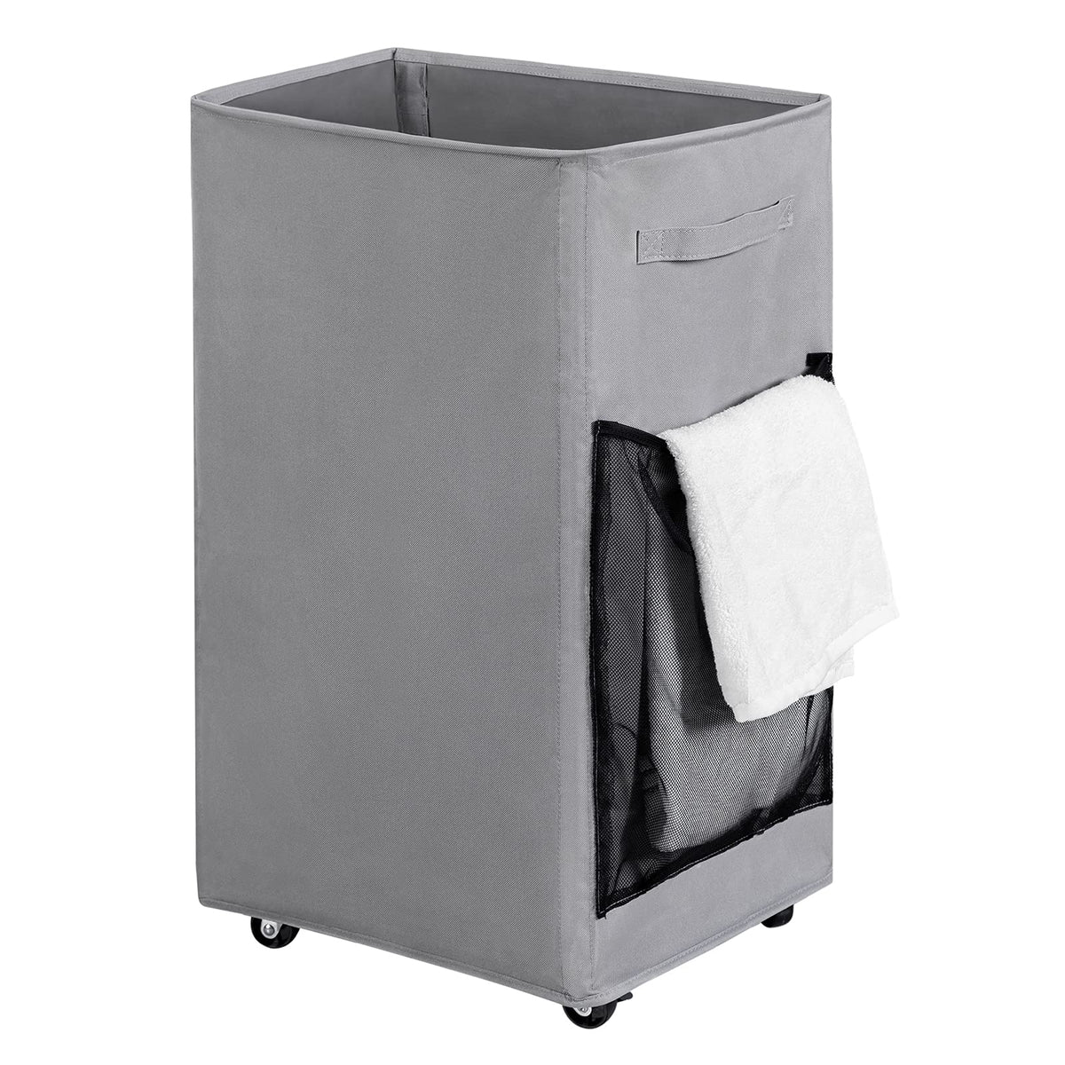 Chrislley Rolling Laundry Basket, 90L Foldable Laundry Hamper with Wheels