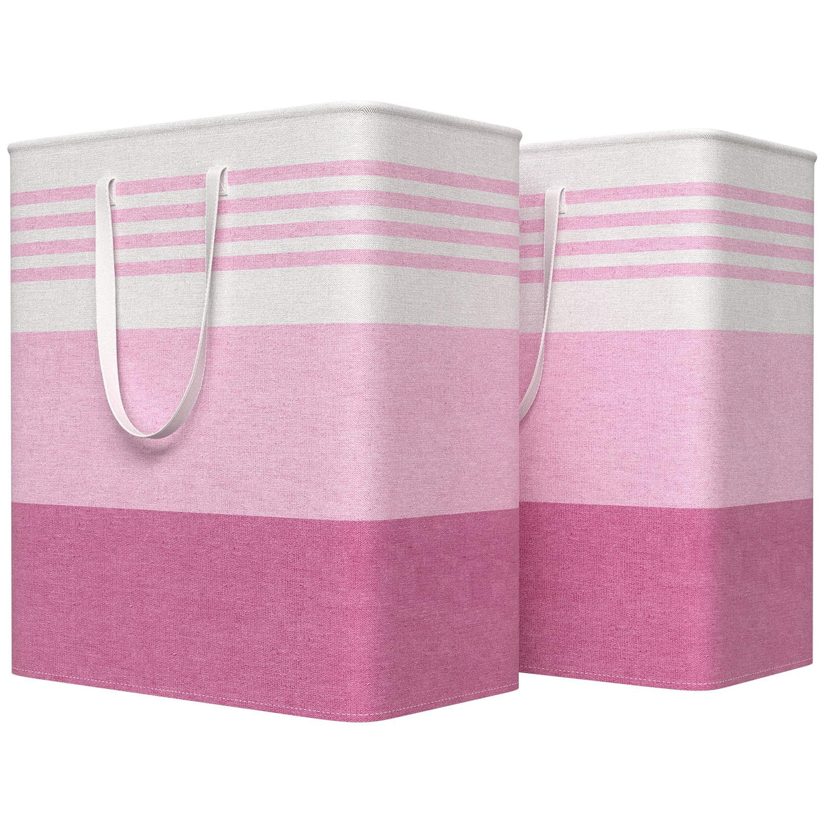 WOWBOX 2 Pack Laundry Baskets, Collapsible Dirty Clothes Laundry Hampers