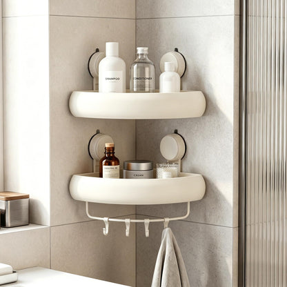Aluminum Shower Caddy(2-Pack Gray),Shower Shelves for Wall.