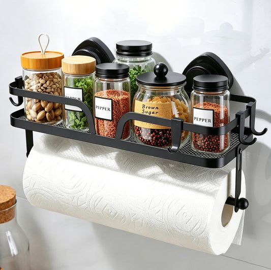 Taozun Paper Towel Holder Wall Mount Suction Cup Easy Install
