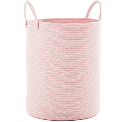 60L Black Laundry Basket Hamper Woven Rope Clothes hamper