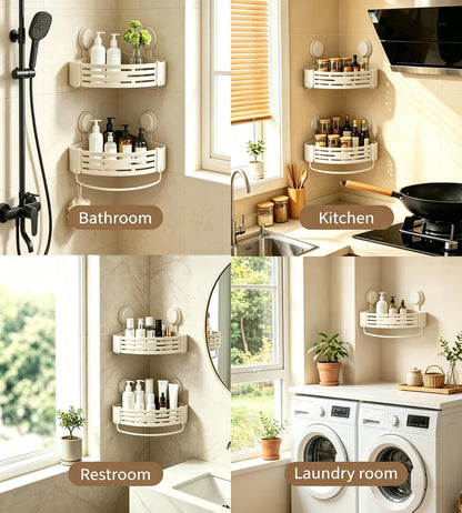 LOOCH 3 Pack Corner Shower Caddy Organizer Space-Saving Shelves