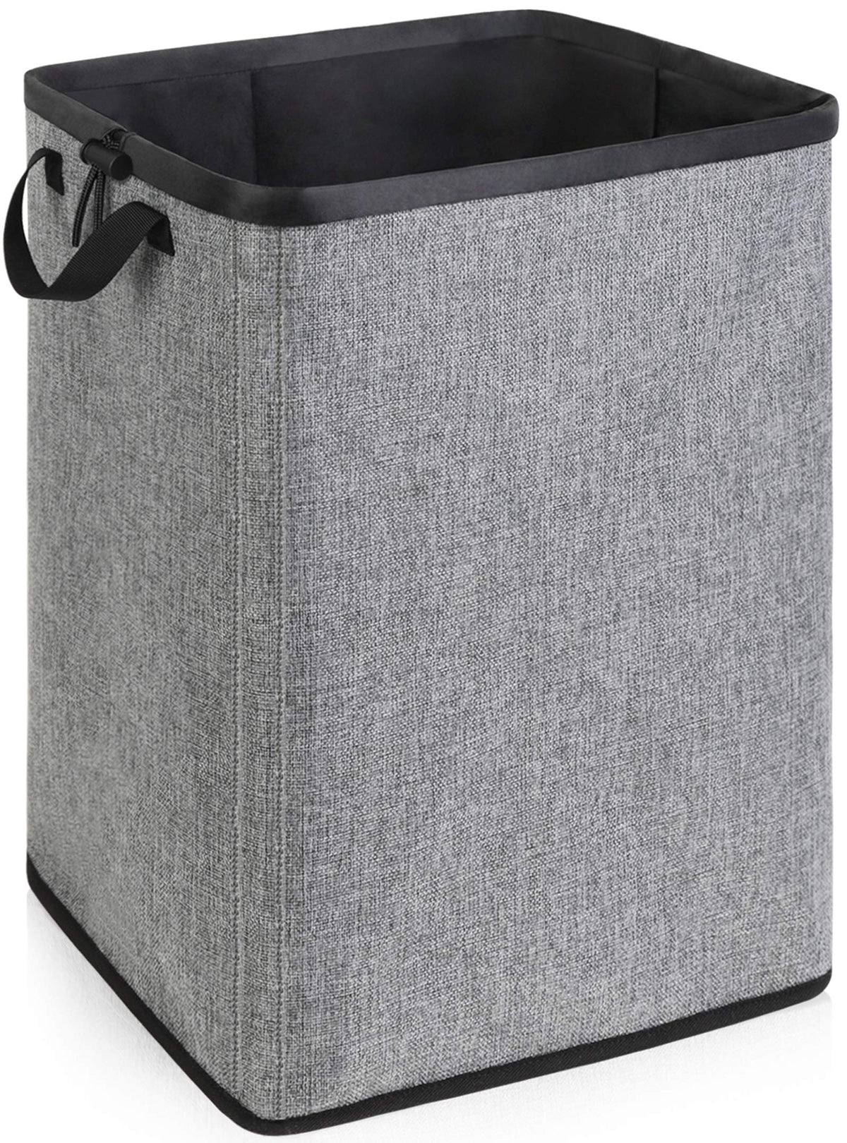 SNIGJAT Large Laundry Basket, 80 L Collapsible Tall Hamper with Handle Grey